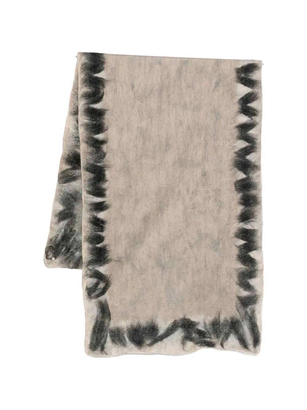 SILVANA jagged-edge scarf - Toni neutri