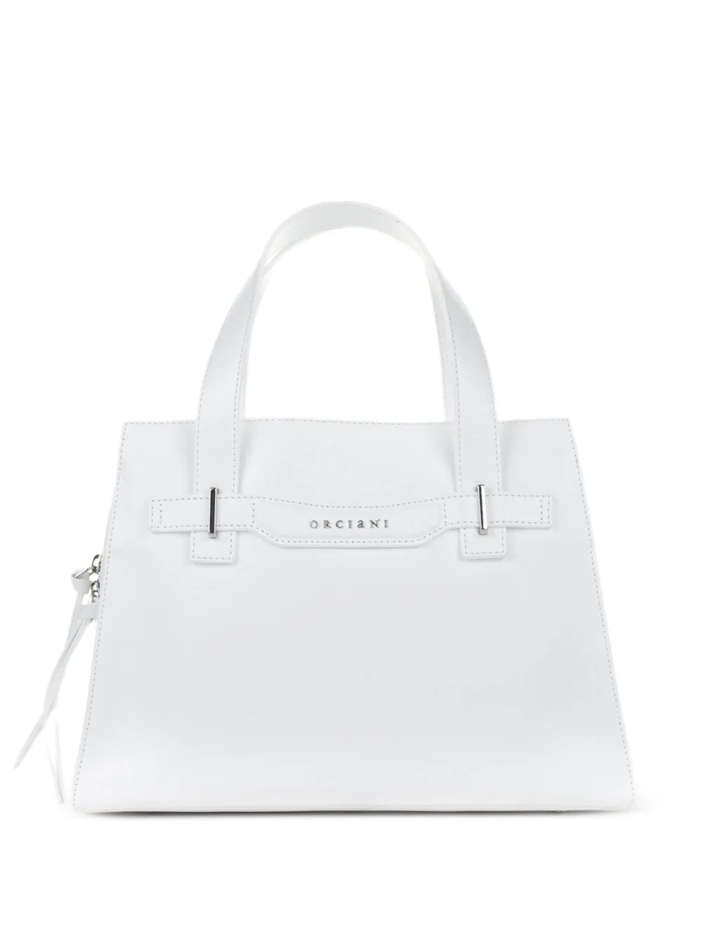 Orciani medium top-handles tote bag - Bianco