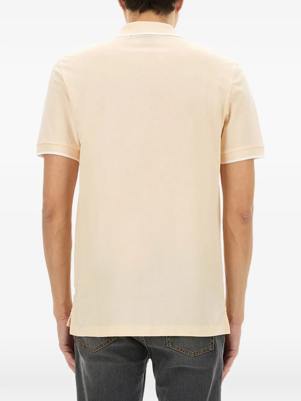 BOSS Katoenen poloshirt Beige