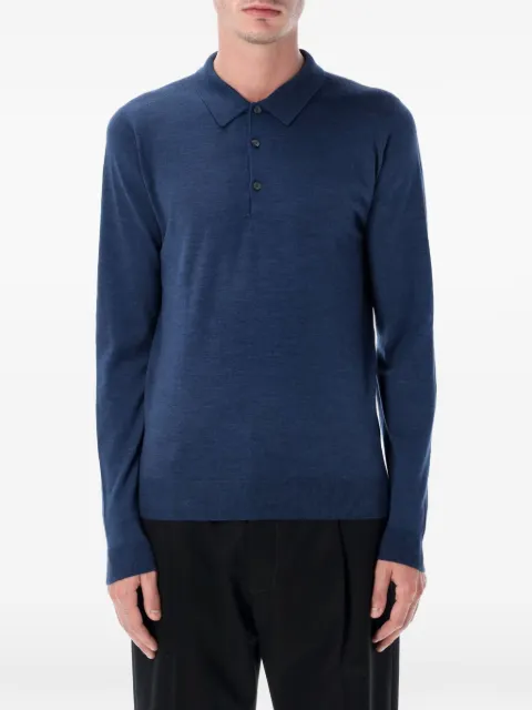 John Smedley buttoned polo shirt
