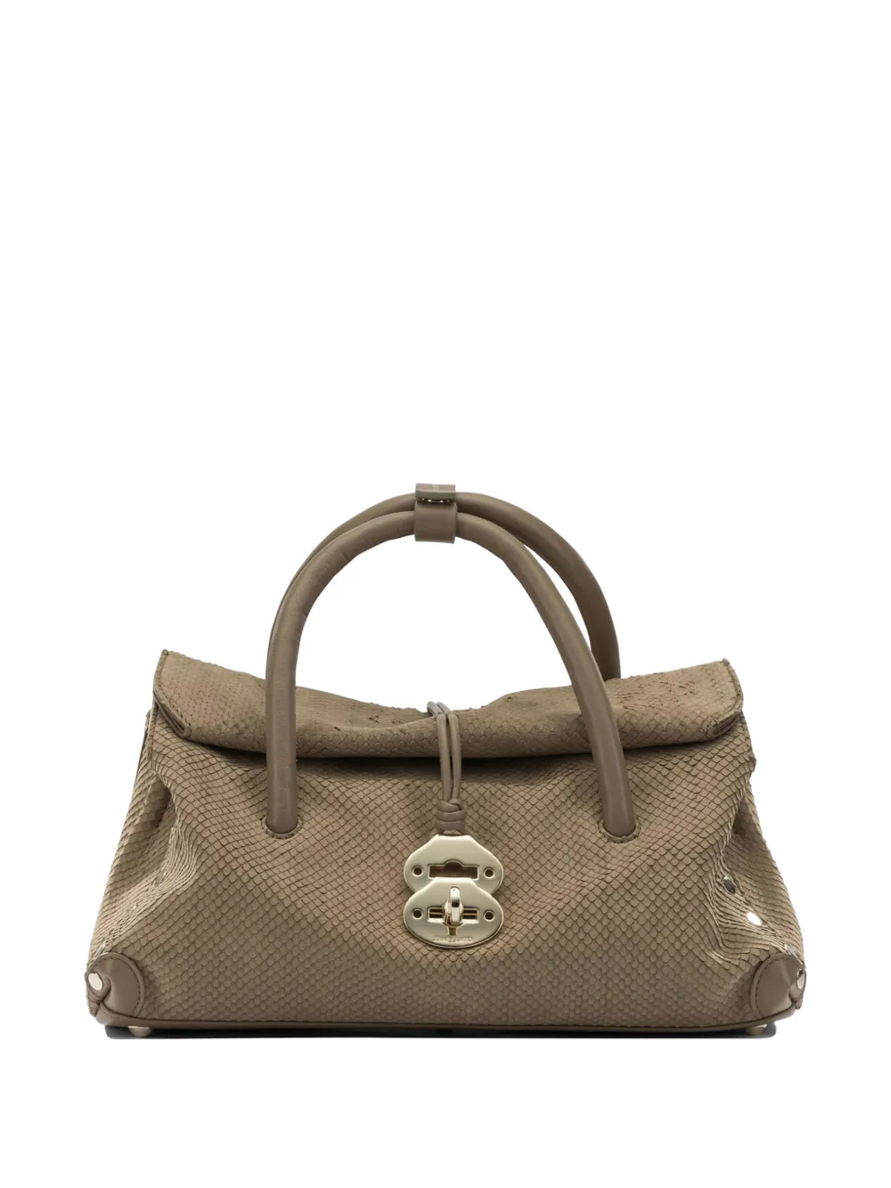 Zanellato Dotta® animal-effect tote bag - Marrone