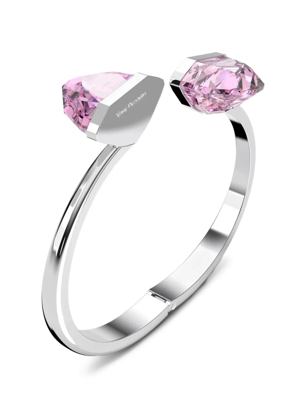 Swarovski droplet bangle bracelet - Argento