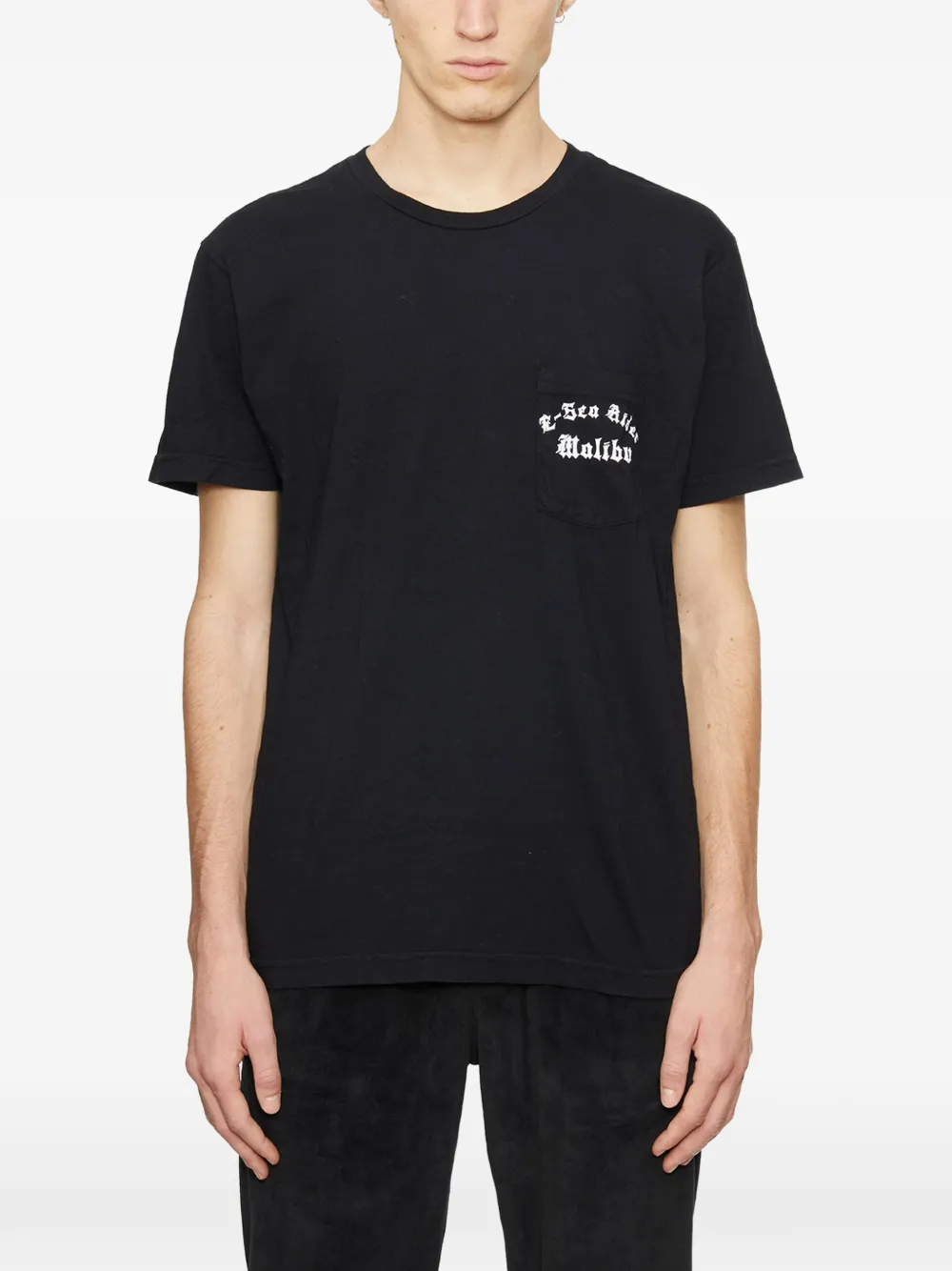 Local Authority pocket-graphic T-shirt - Nero