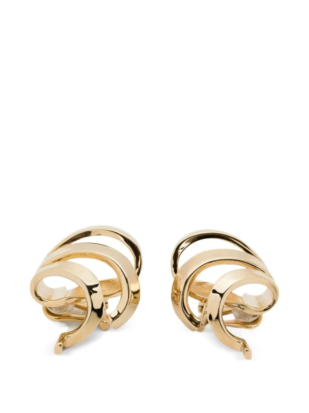  Ferragamo Pendientes Leafbig - Dorado 