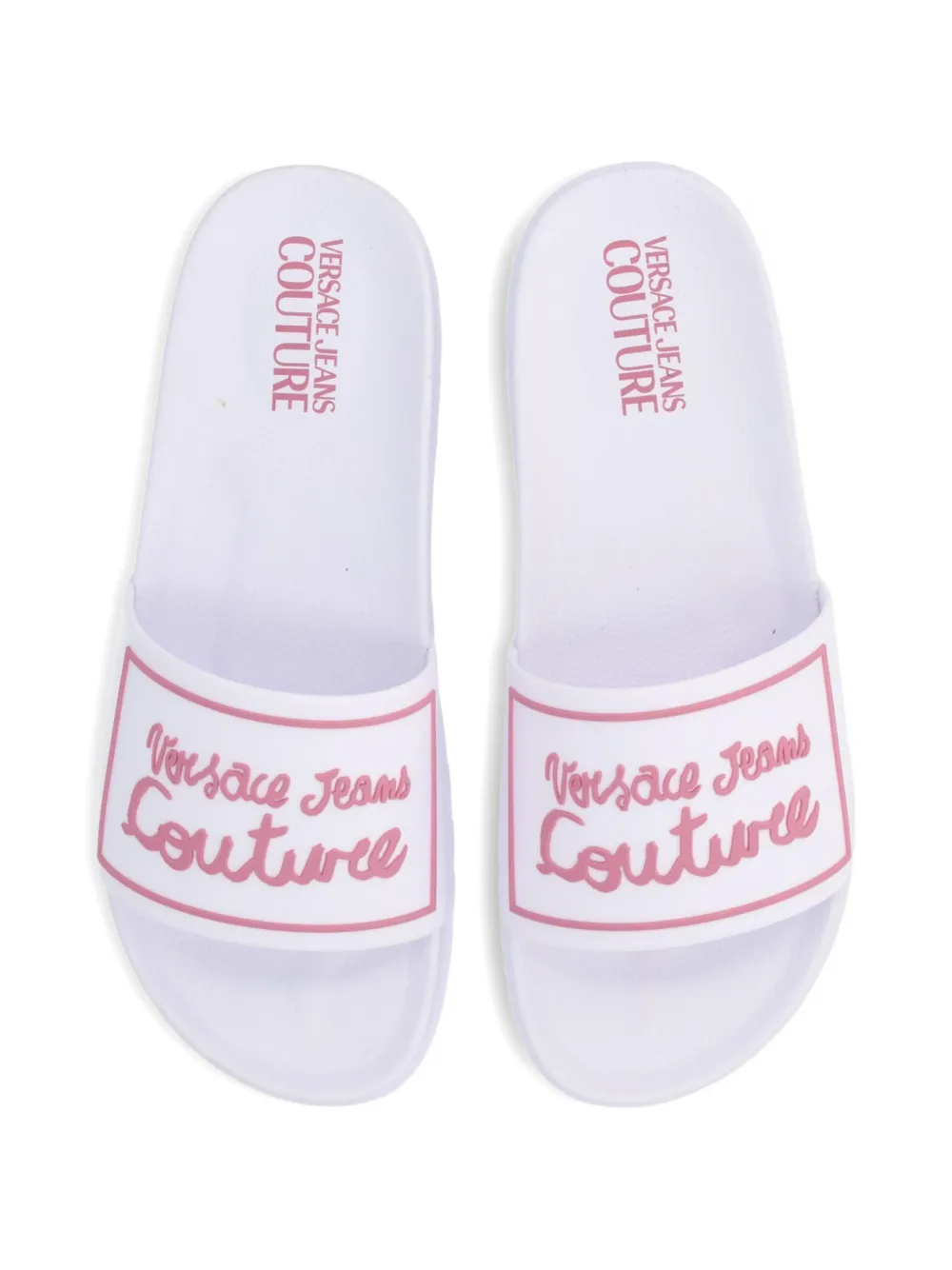 Versace Jeans Couture Shelly logo-detail sandals Wit
