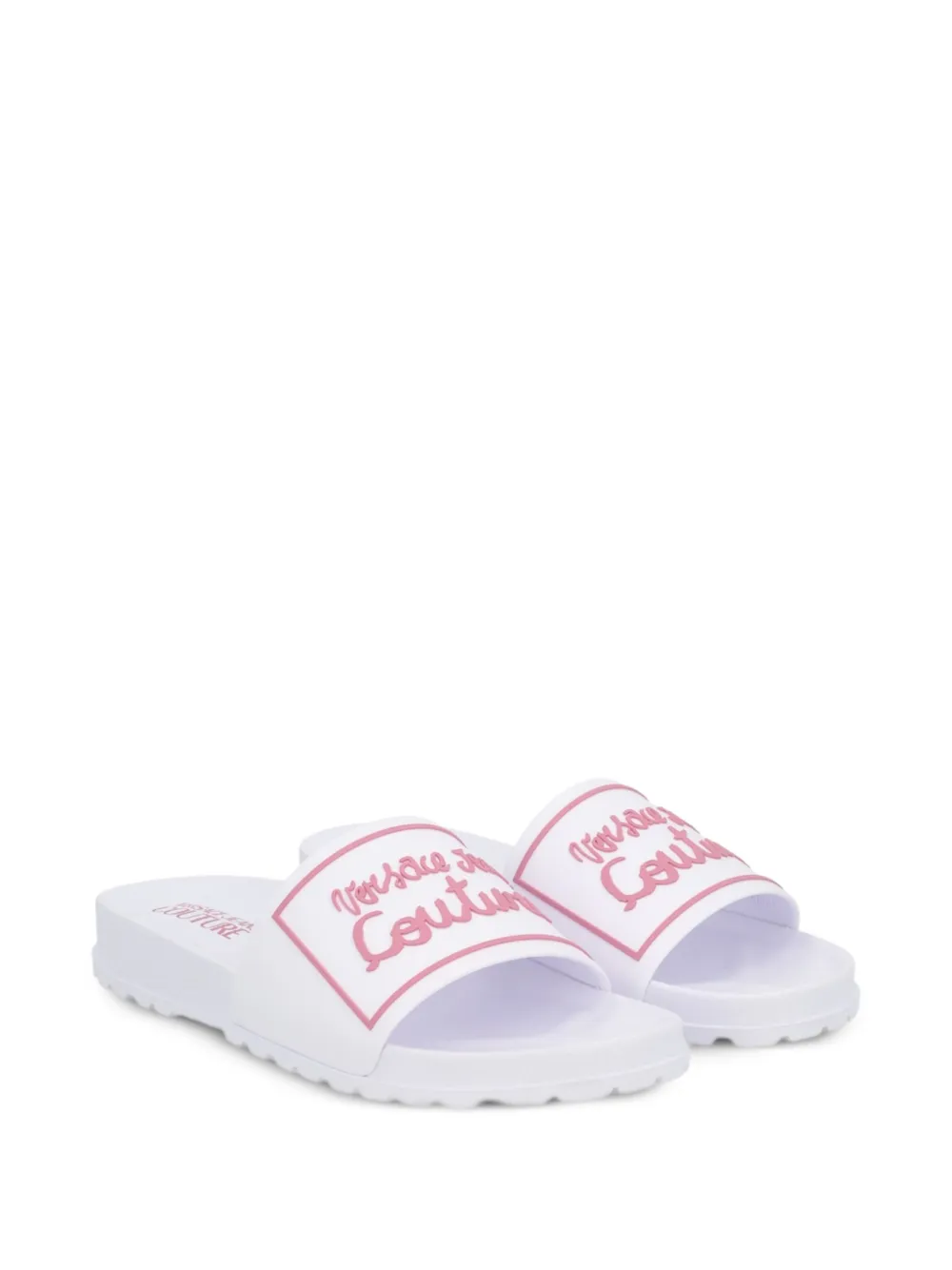 Versace Jeans Couture Shelly logo-detail sandals Wit