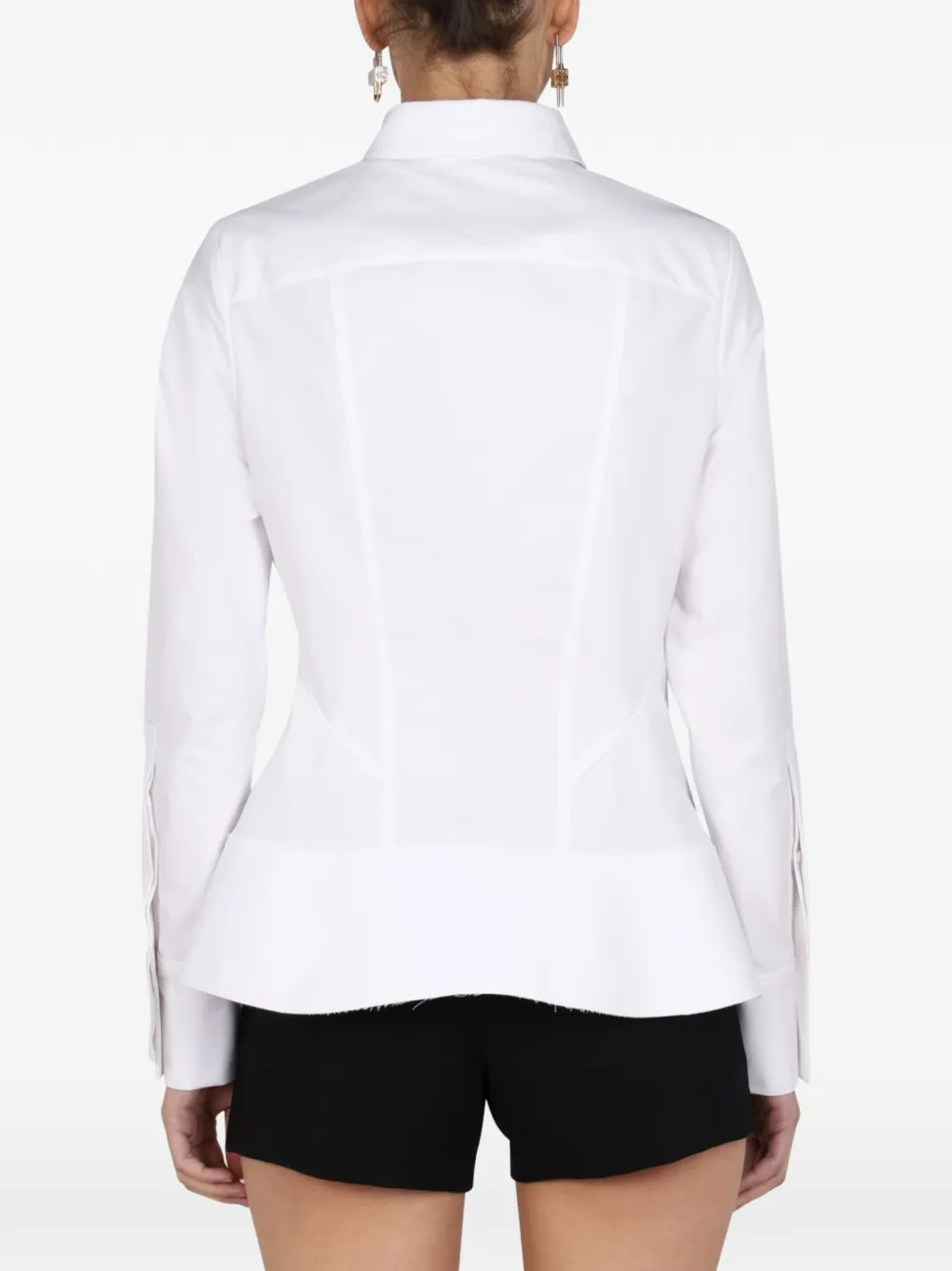  Givenchy Camisa Con Apliques - Blanco 