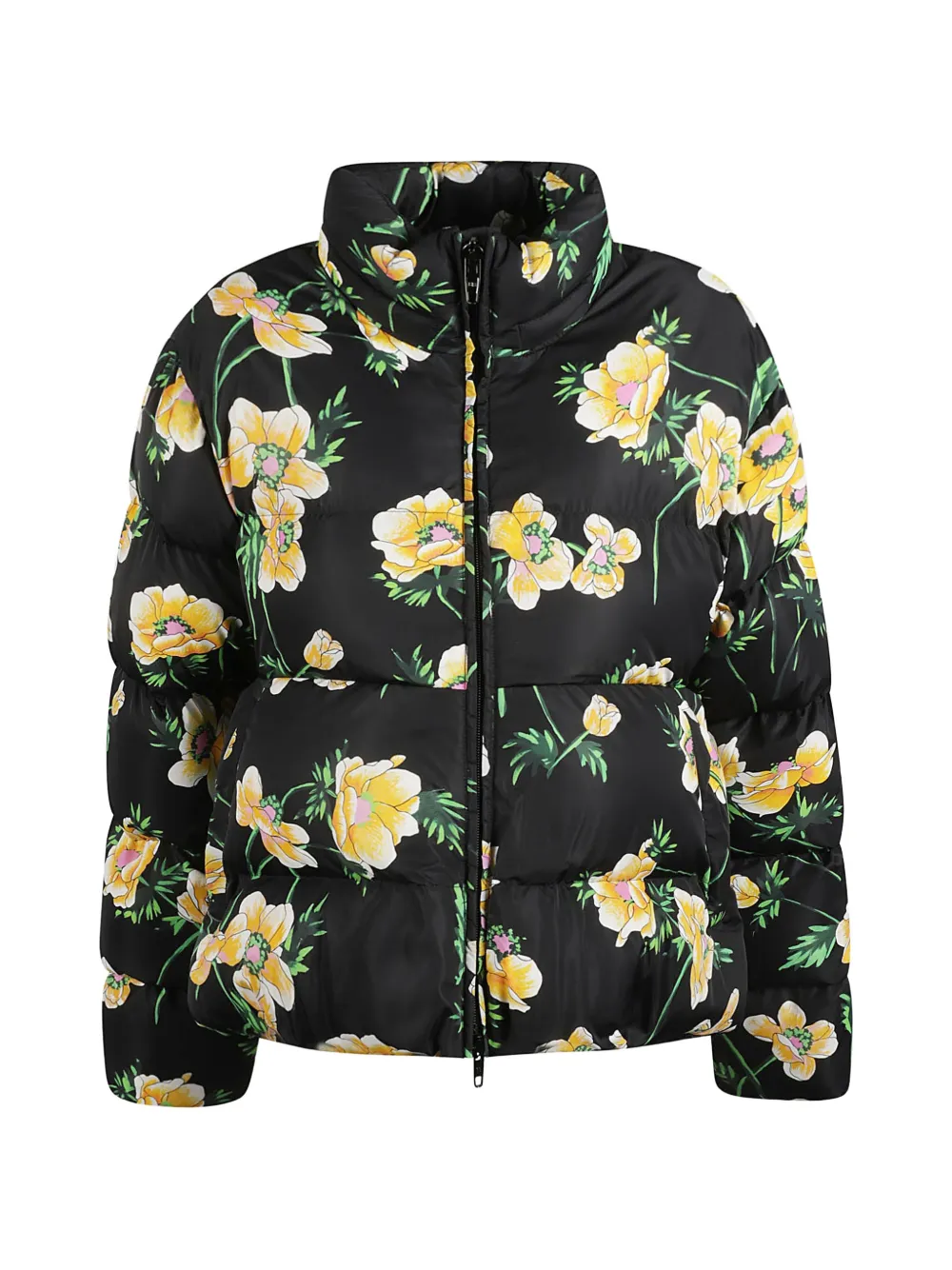 Balenciaga floral-print puffer jacket - Nero