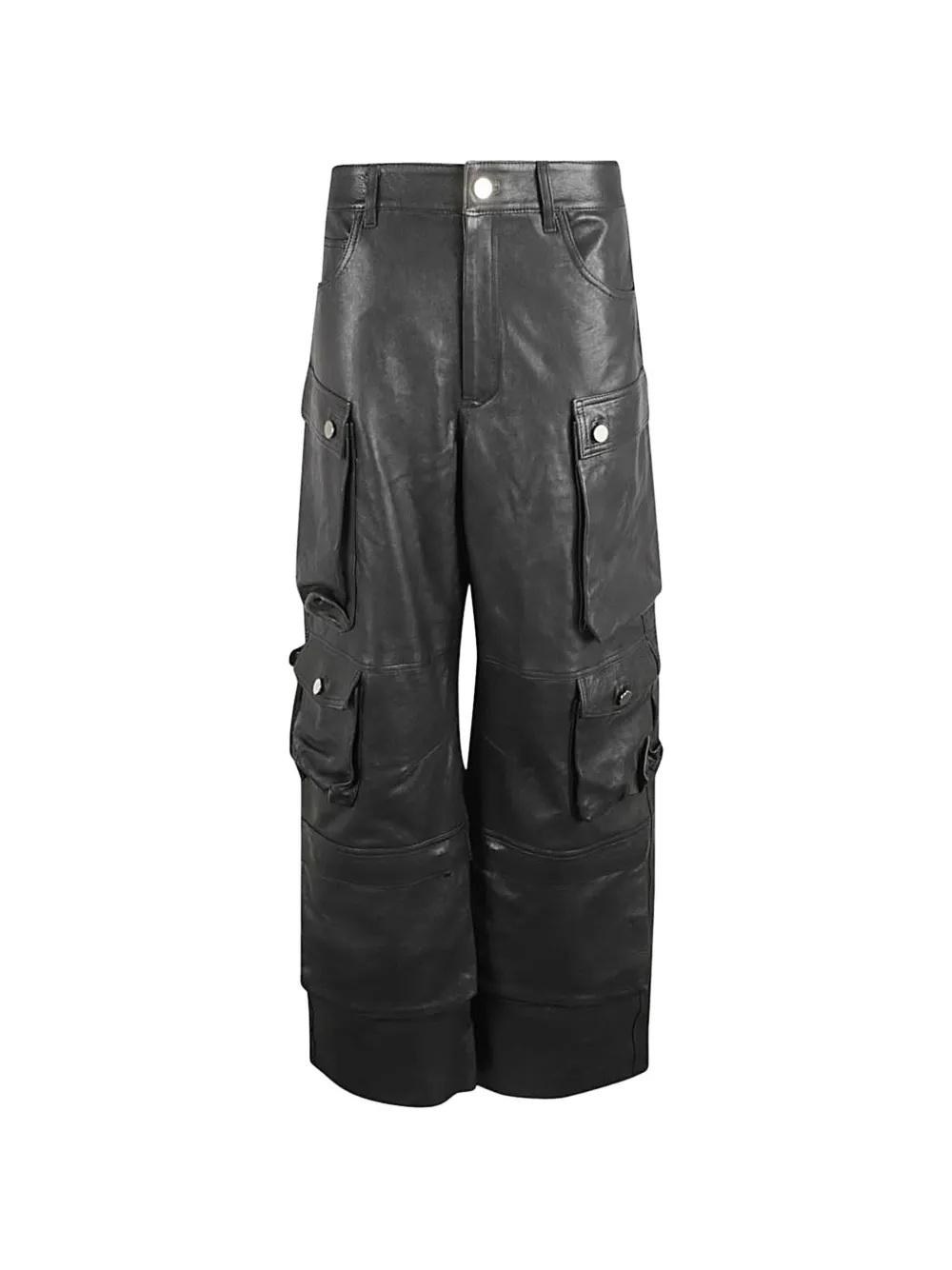 FERMAS cargo leather trousers