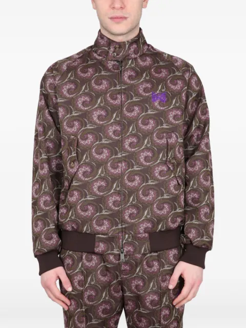 Baracuta x Needles G9 patterned zip-up jacket
