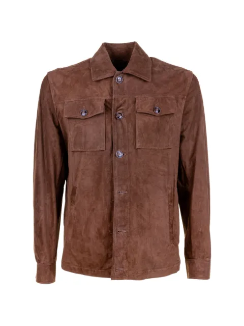 Barba button double-pocket jacket