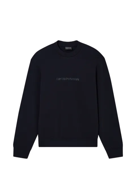Emporio Armani Moletom de algodão com logo