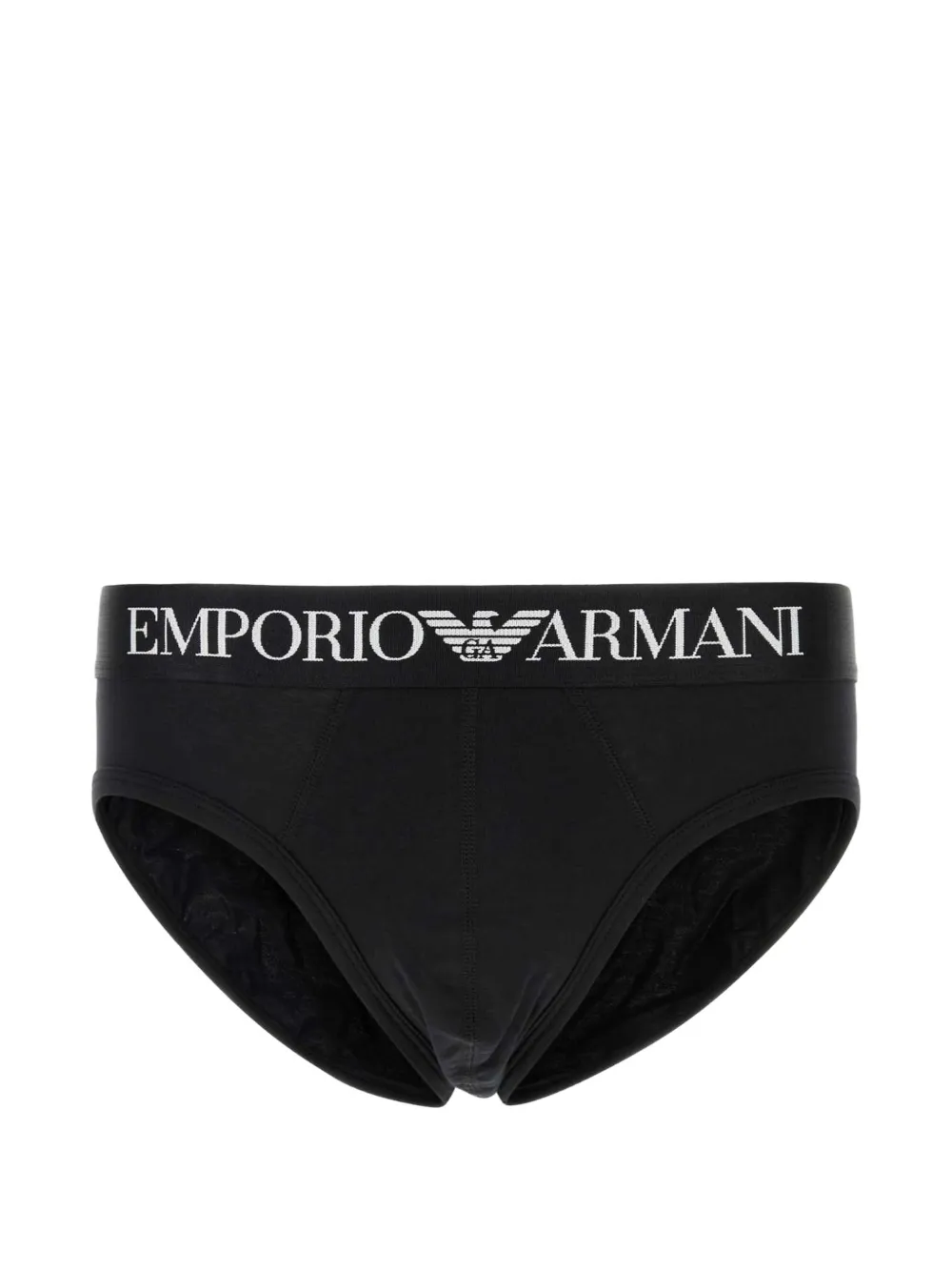 Emporio Armani logo-waistband briefs - Nero