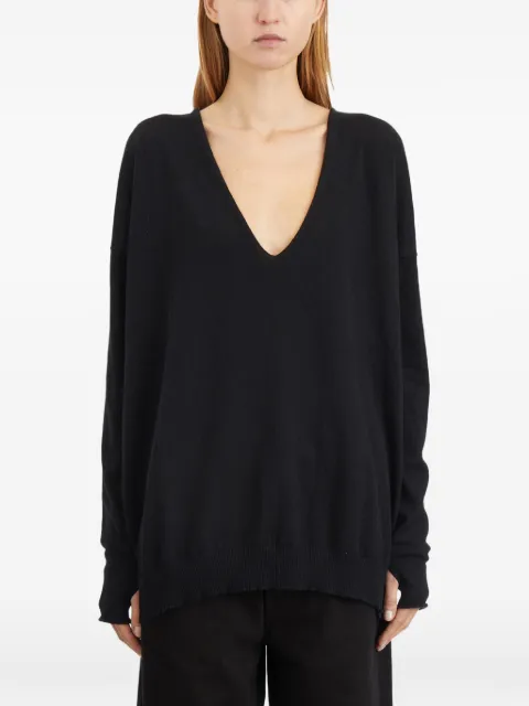 Isabel Benenato V-neck cashmere sweater