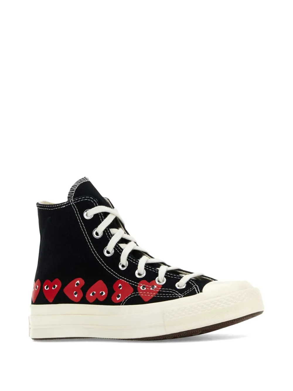 Comme Des Garçons Play x Converse Chuck 70 Multi Heart sneakers Zwart