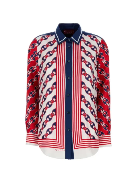Gucci buttoned printed shirt