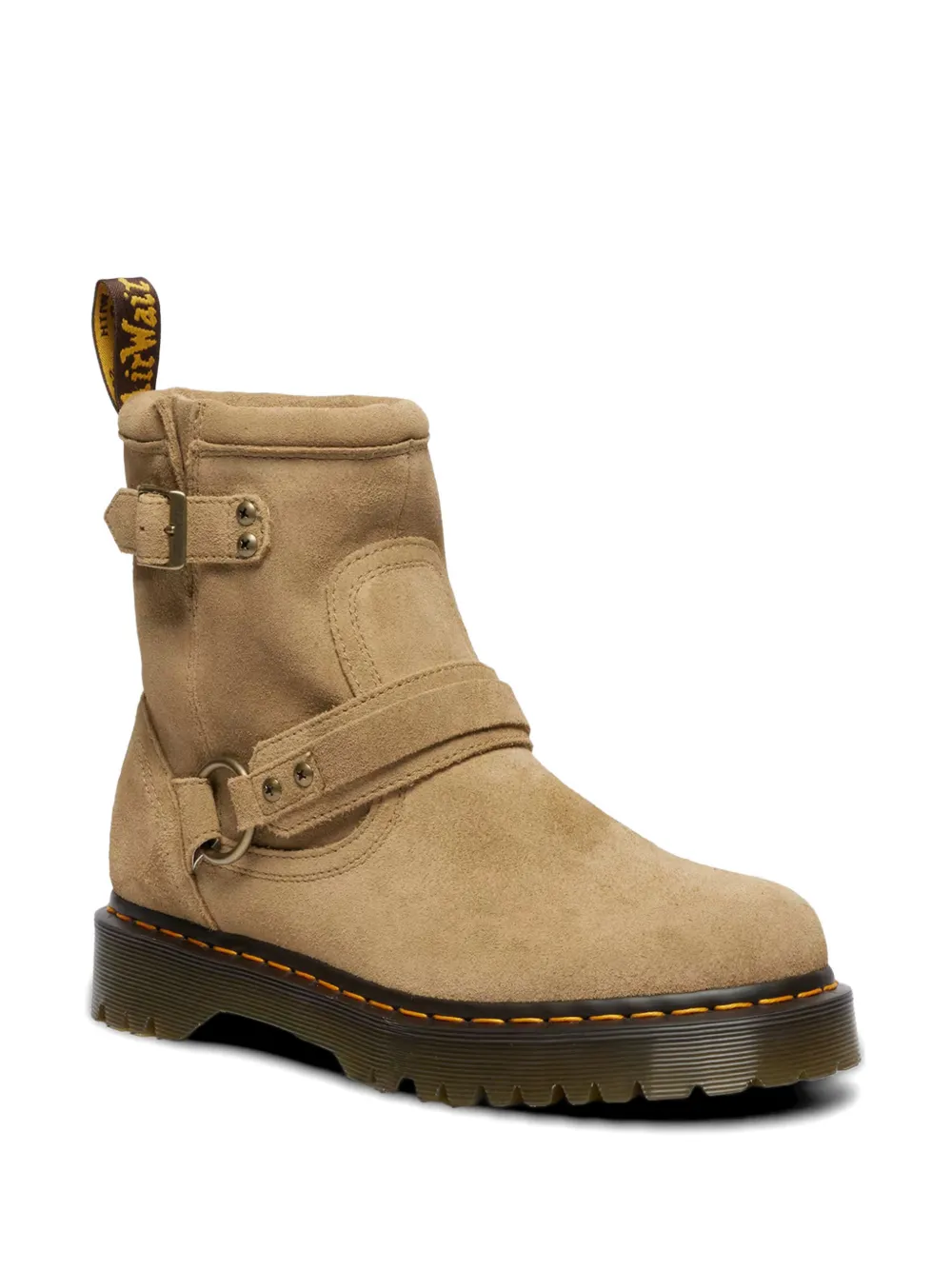 Dr Martens Anistone laarzen met gespbandje Beige