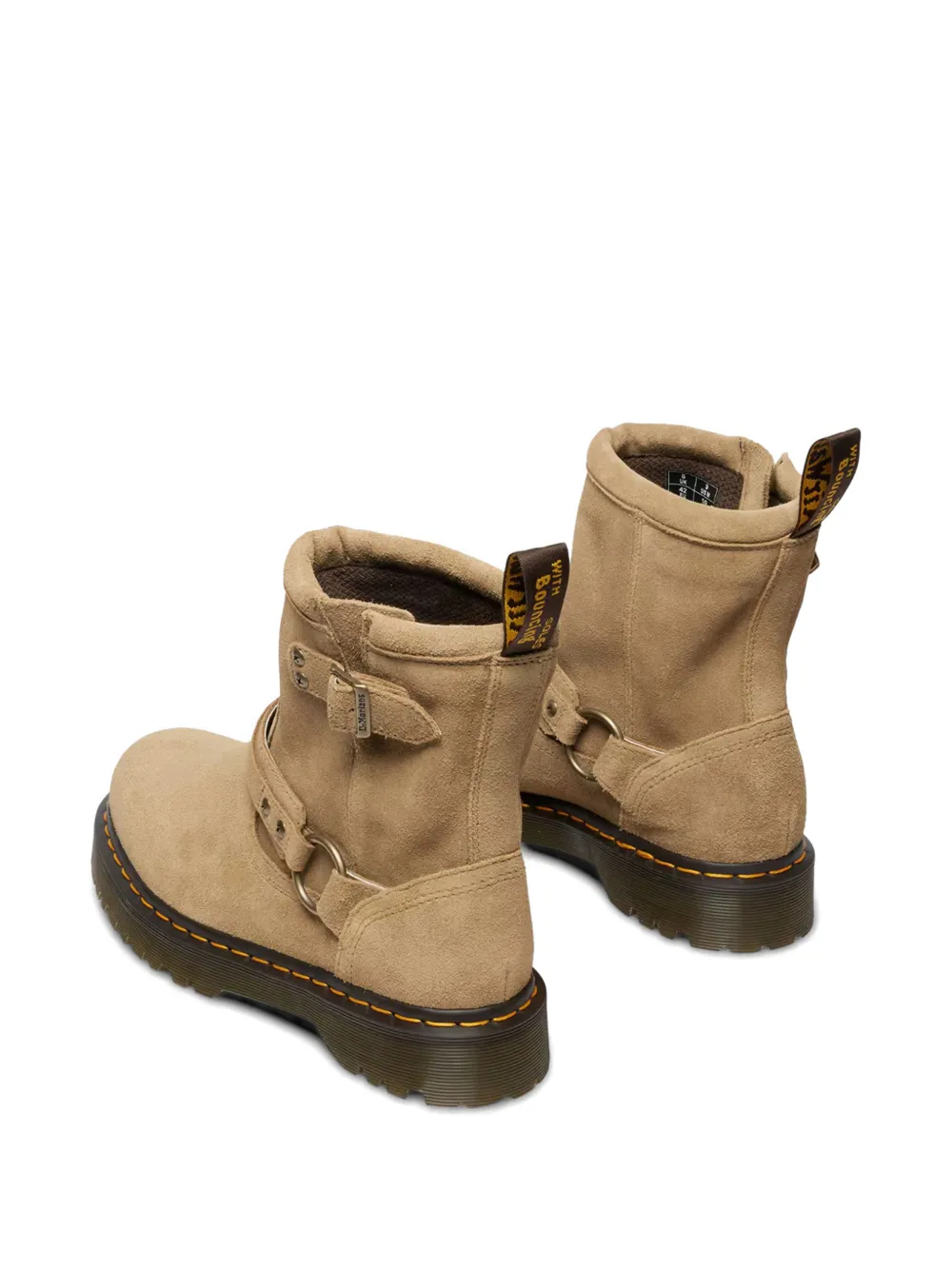 Dr Martens Anistone laarzen met gespbandje Beige