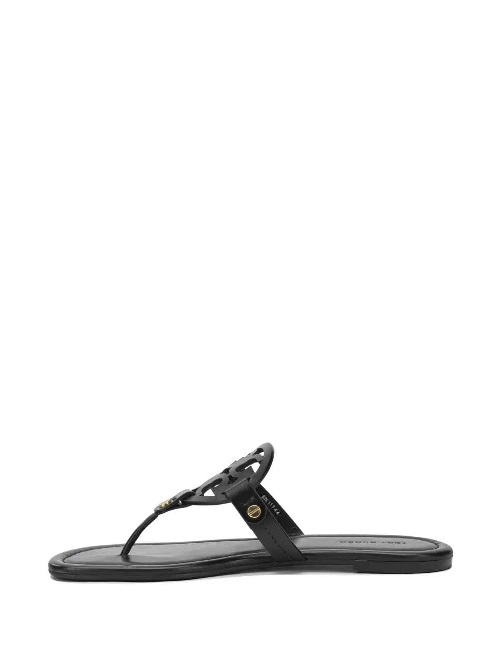 Tory Burch Miller cutout leather sandals Zwart
