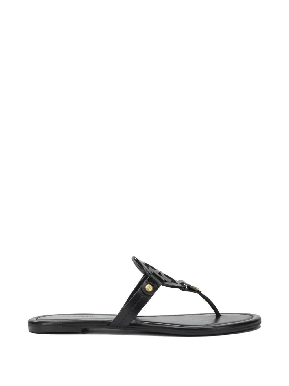 Tory Burch Miller cutout leather sandals Zwart