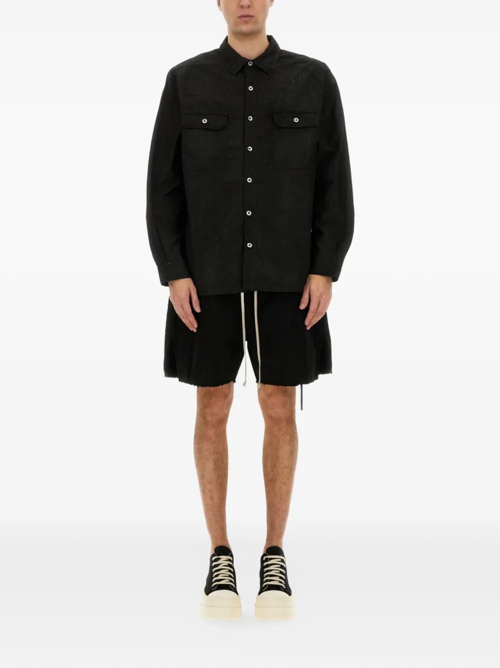Rick Owens DRKSHDW COTTON PANTS Zwart