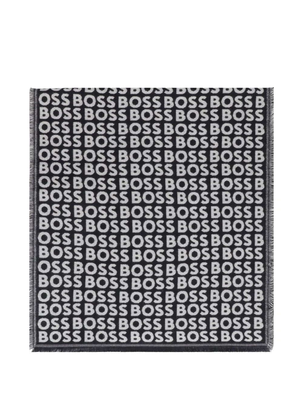 BOSS jacquard scarf - Blu