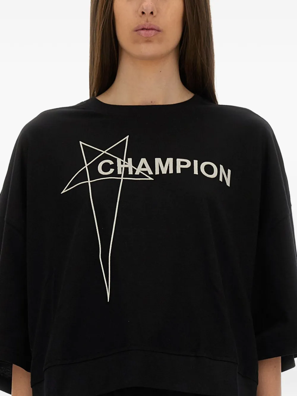 Champion x Rick Owens Tommy T-shirt Zwart