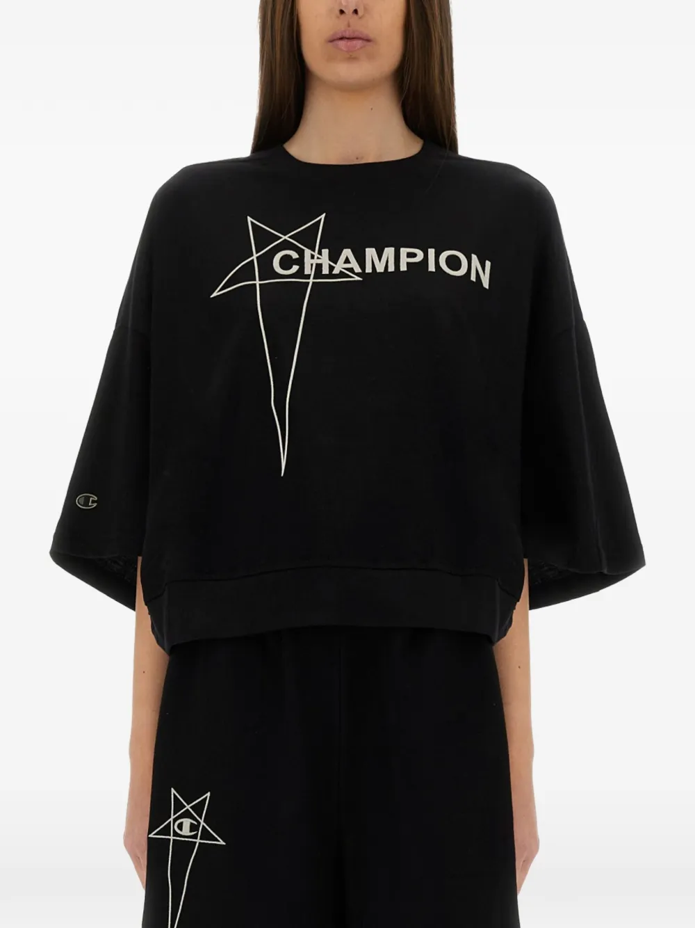 Champion x Rick Owens Tommy T-shirt - Nero