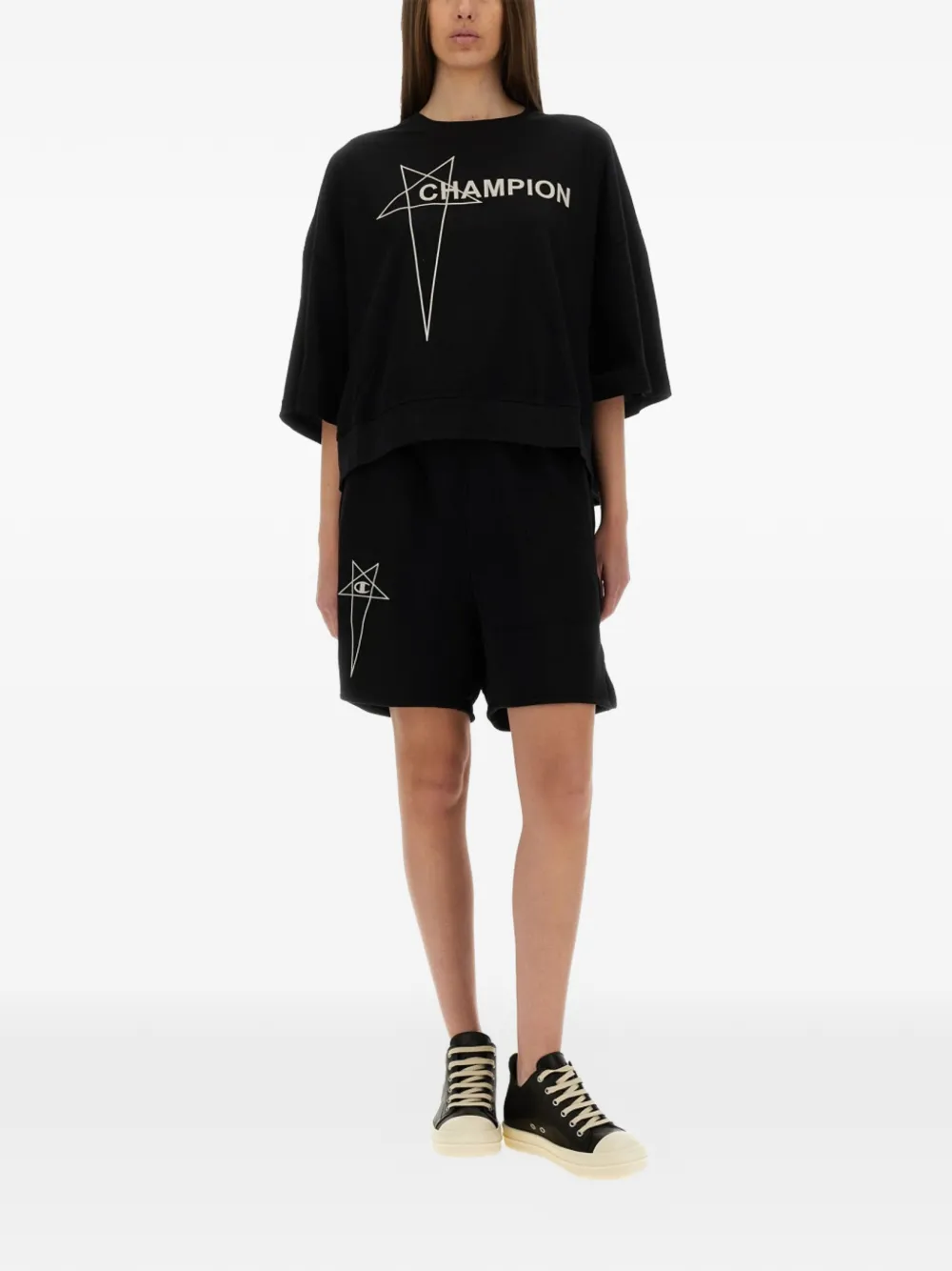 Champion x Rick Owens Tommy T-shirt Zwart