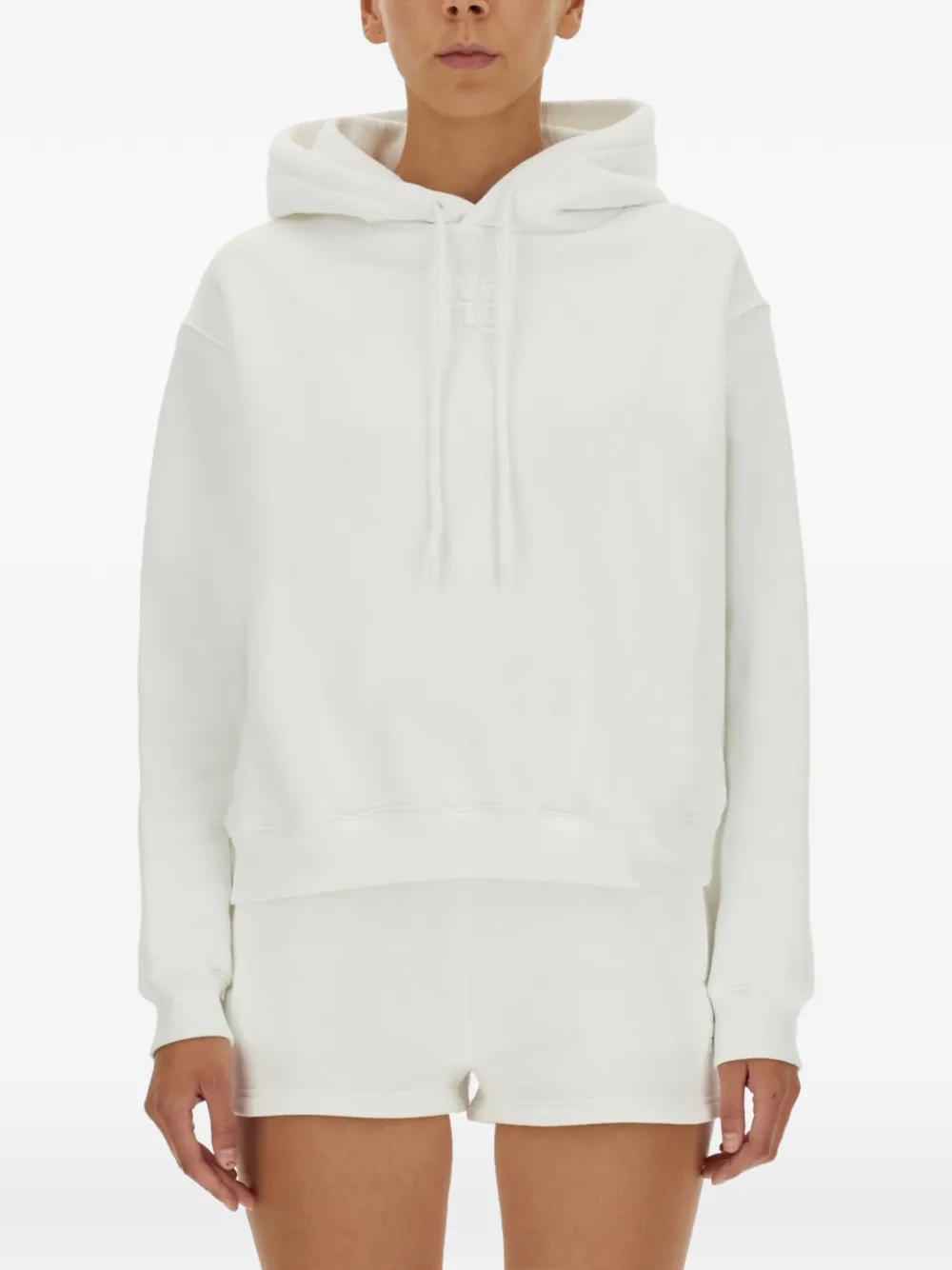alexanderwang.t logo-detail hoodie