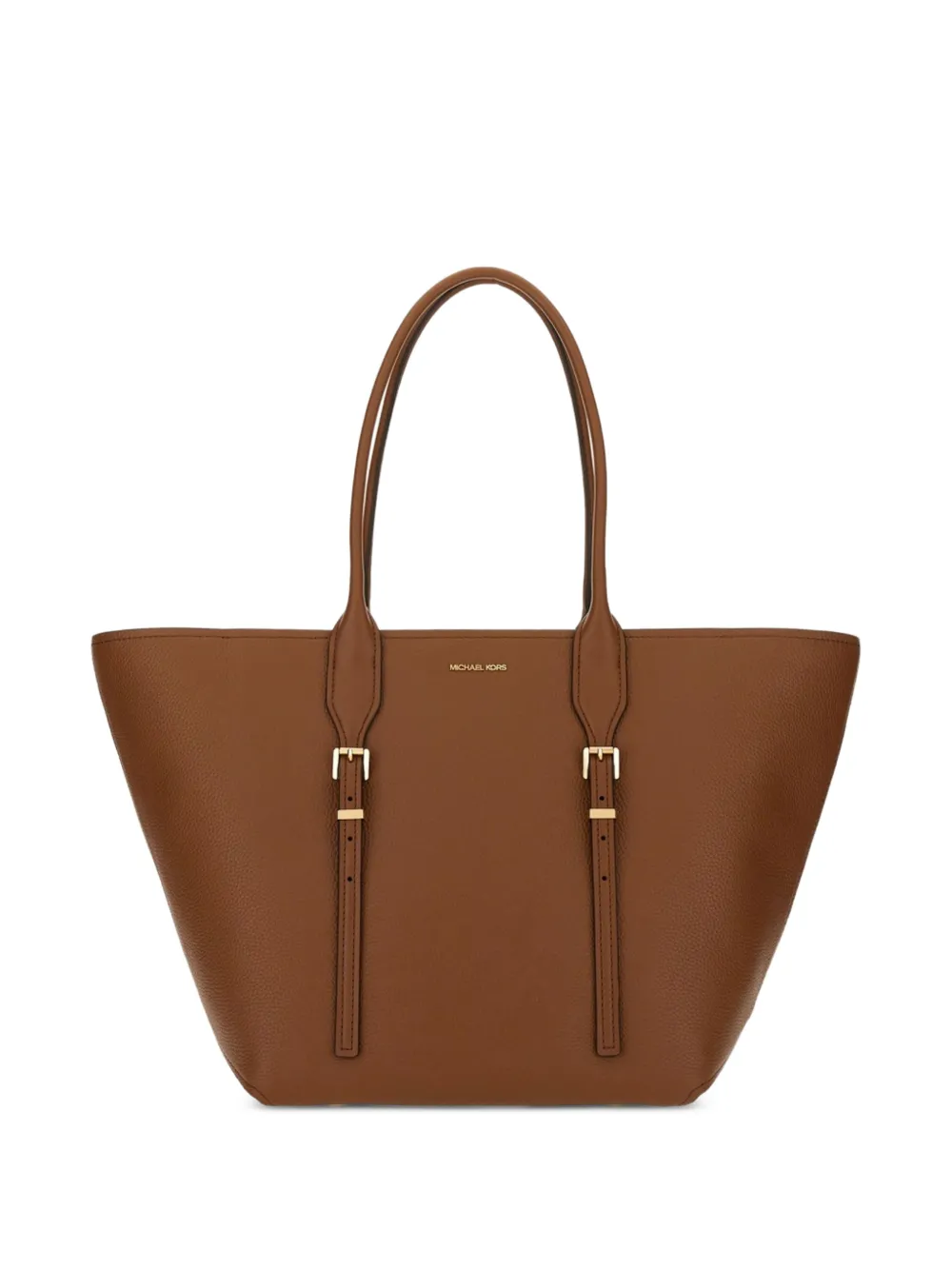 Michael Michael Kors Moore buckle leather shoulder bag - Marrone