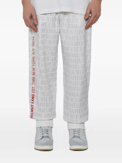 Helmut Lang print track pants