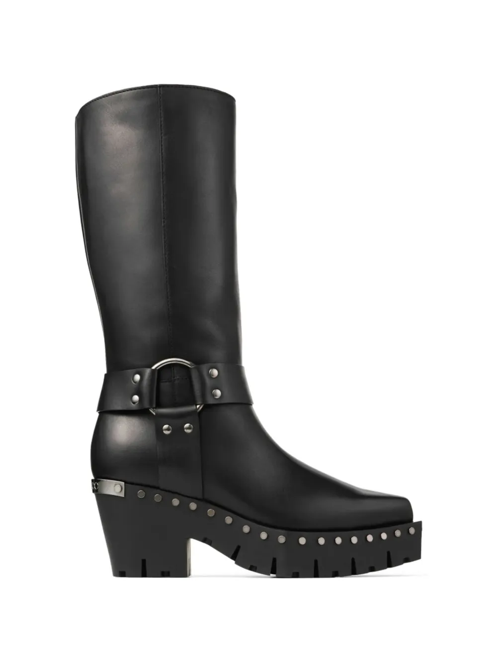 Jimmy Choo studded strap boots - Nero