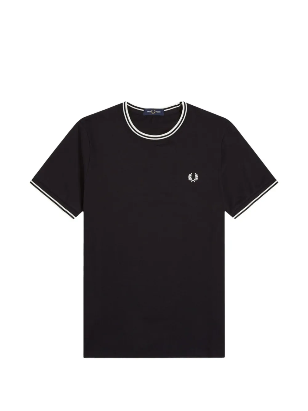 Fred Perry  트윈 팁 티셔츠 | 블랙