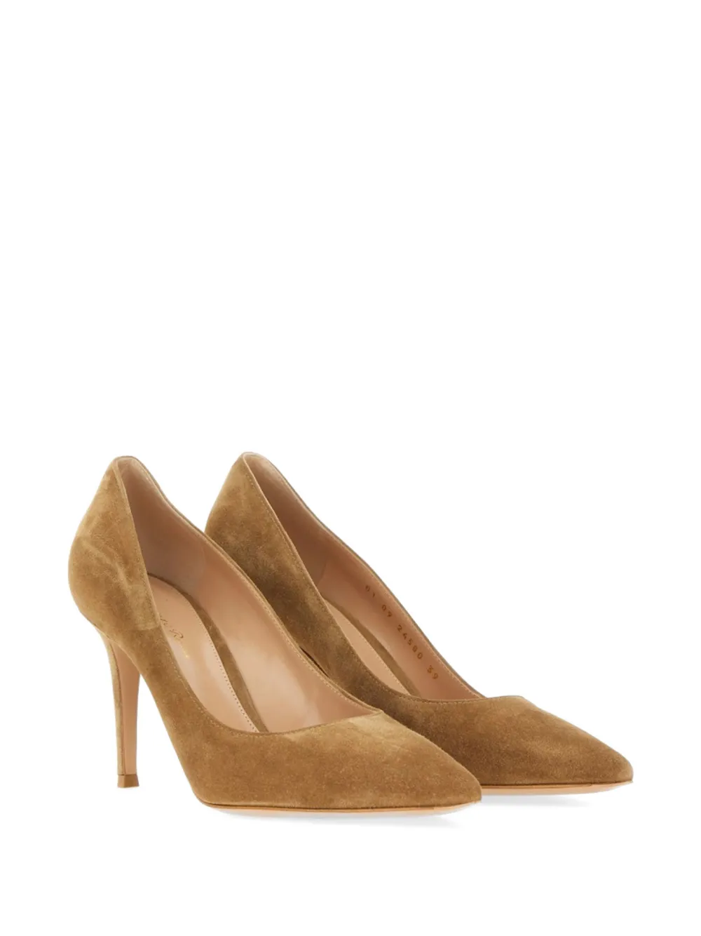 Gianvito Rossi 85 pumps met puntige neus Beige