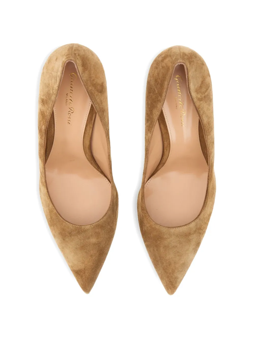 Gianvito Rossi 85 pumps met puntige neus Beige