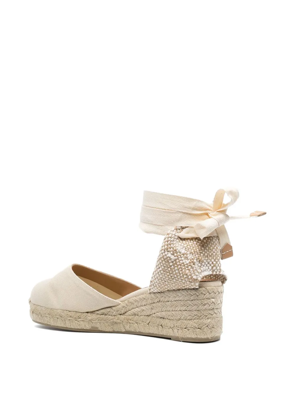 Castañer Carina espadrilles met sleehak Beige