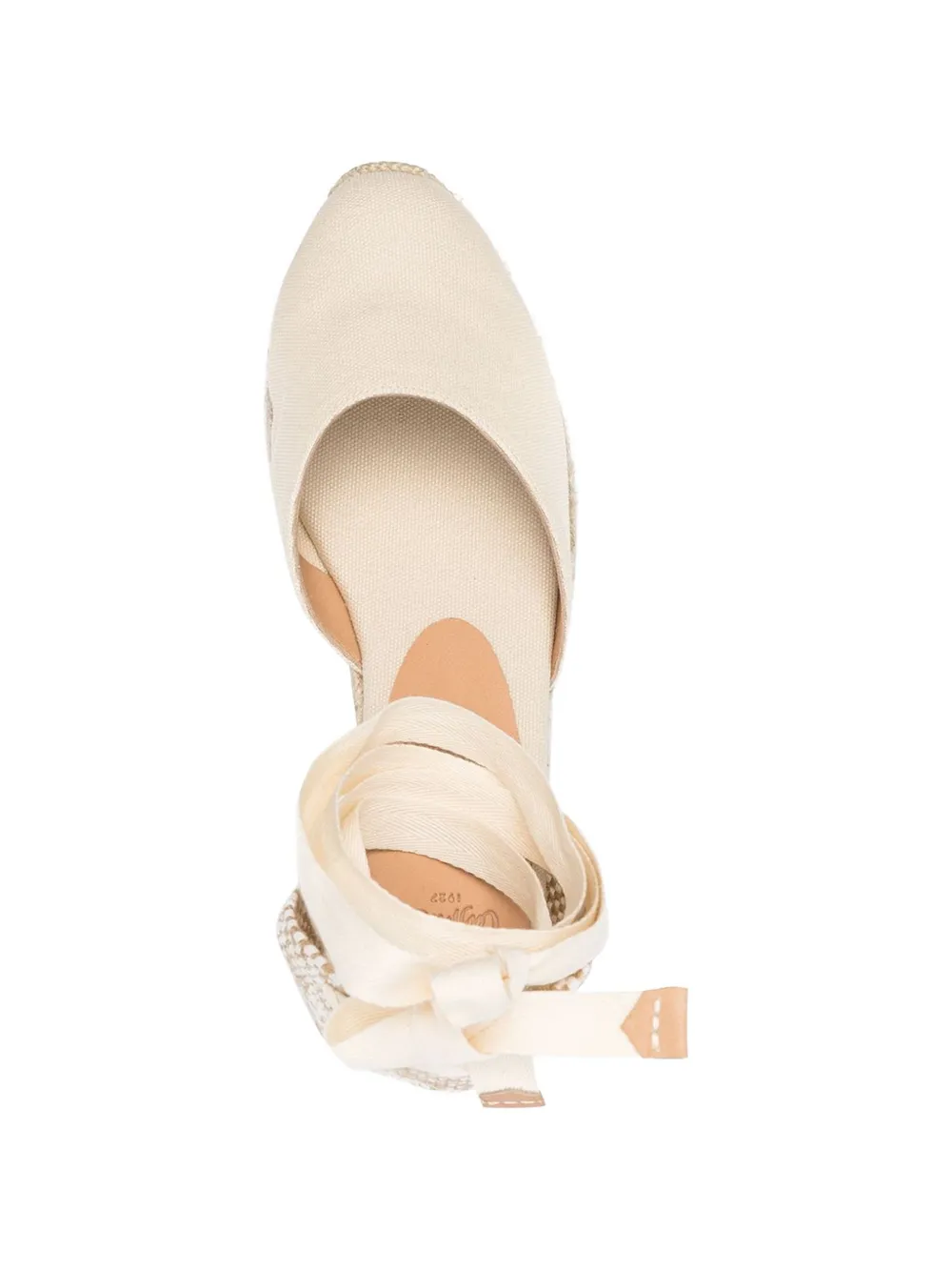 Castañer Carina espadrilles met sleehak Beige