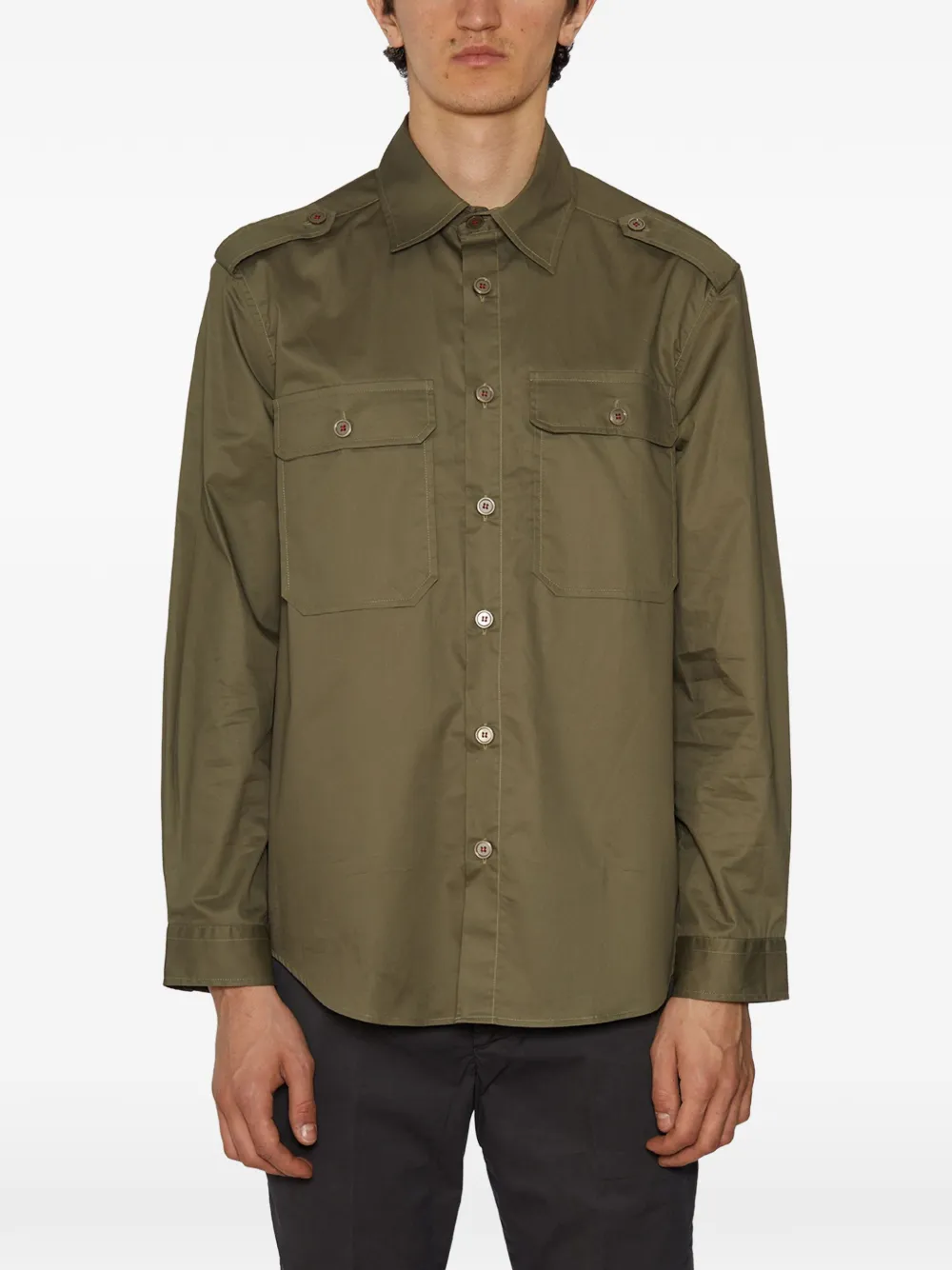 Daniele Alessandrini cotton shirt - Verde