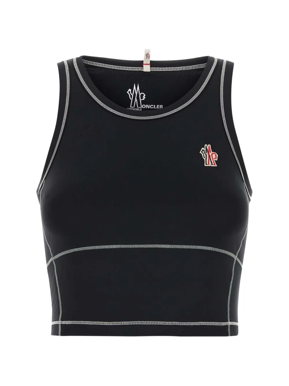 Moncler Grenoble Black Polyamide Elastane Top In Black