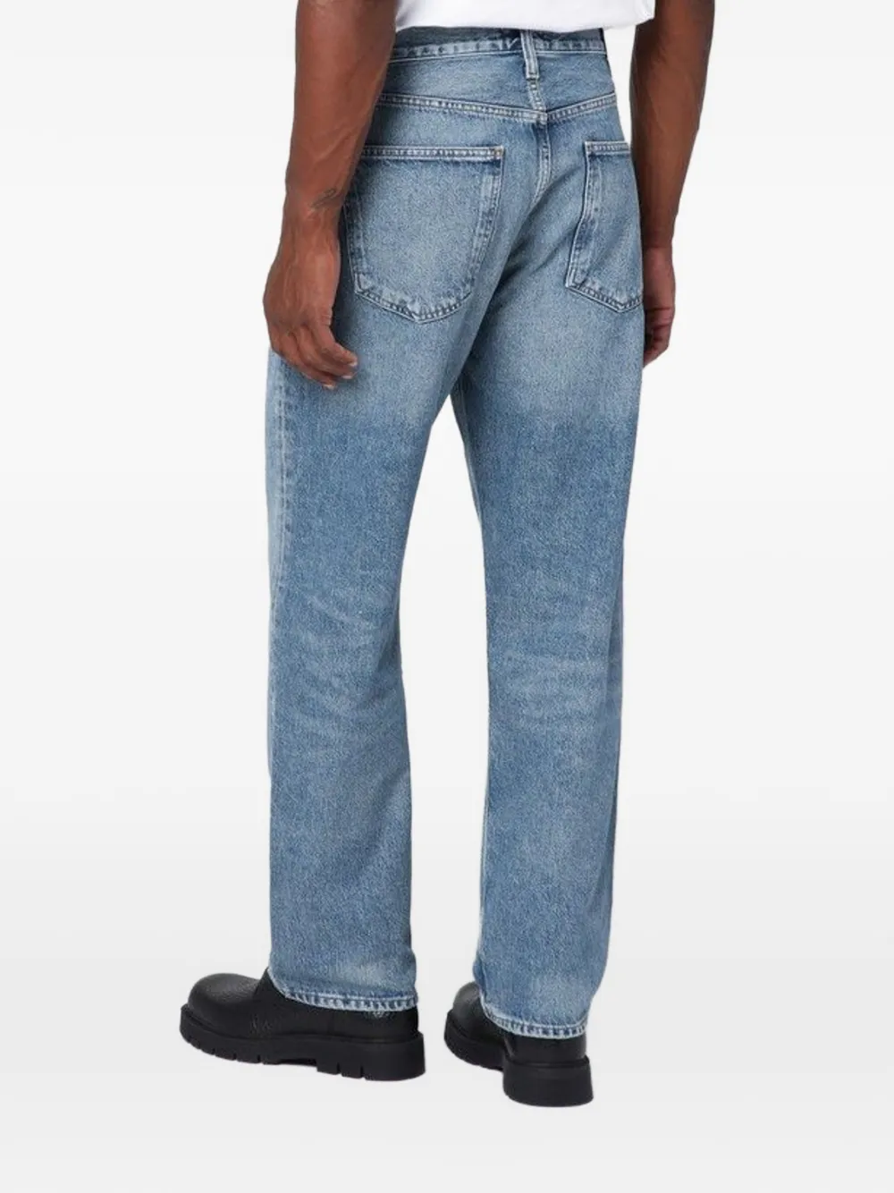 Agolde 90's Washed-effect Jeans In Blue