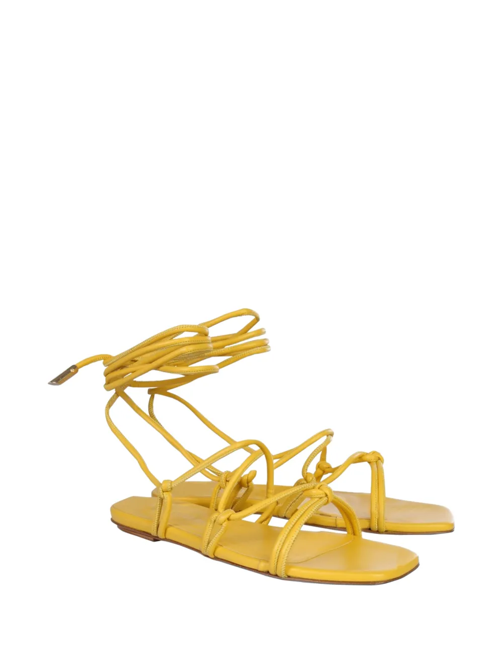 GIABORGHINI Sandalen met open neus Geel