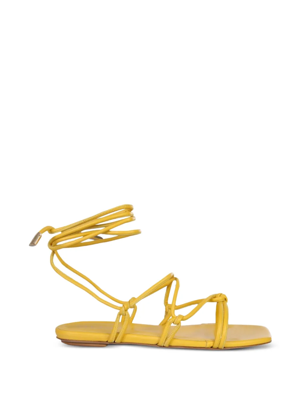 GIABORGHINI Sandalen met open neus Geel