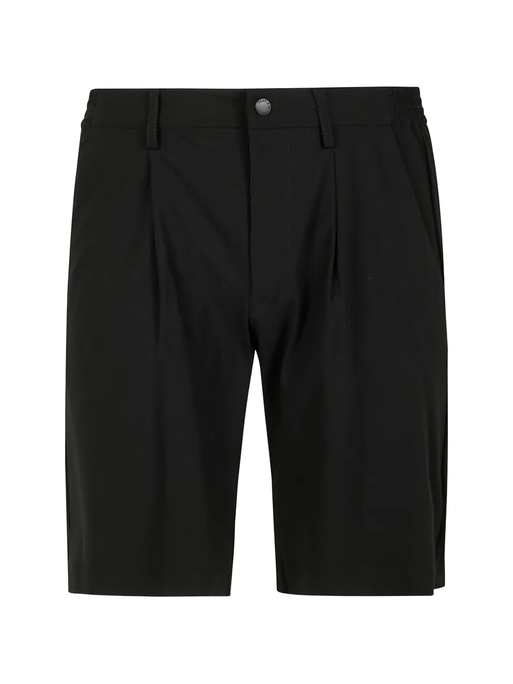 People Of Shibuya belt-loop pleated short - Nero