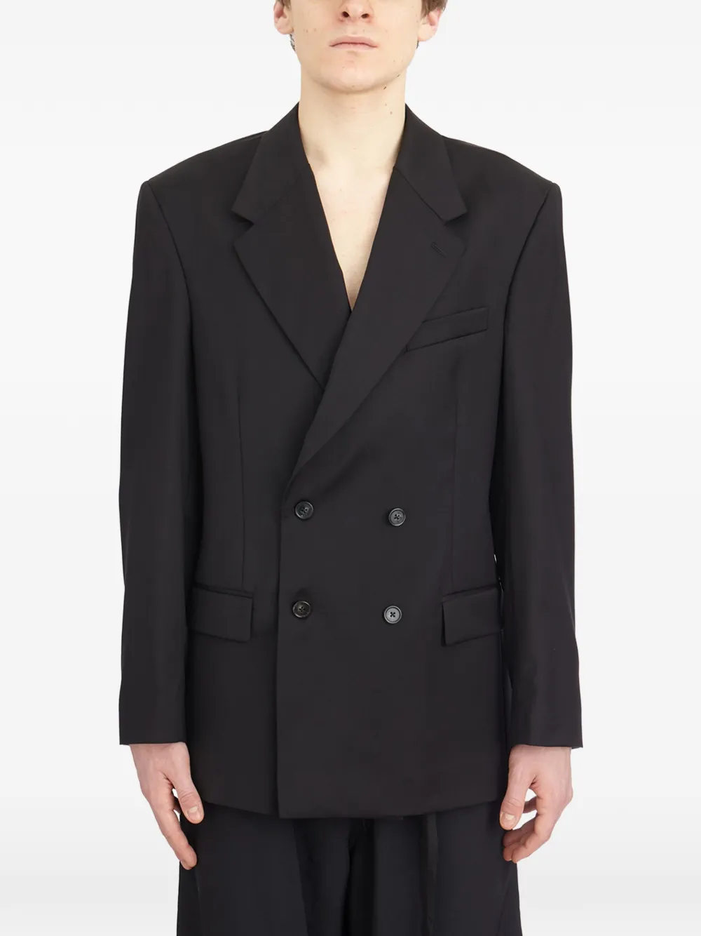 Paura double-breasted blazer - Nero