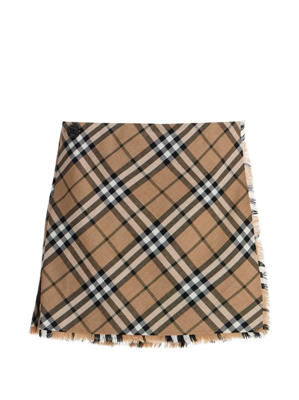 Burberry EMBROIDERED POLYESTER BLEND MINI SKIRT Beige