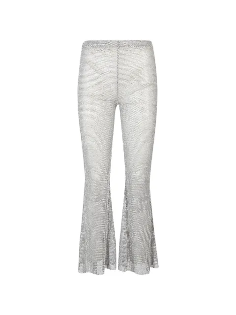 Santa Brands flared mesh trousers