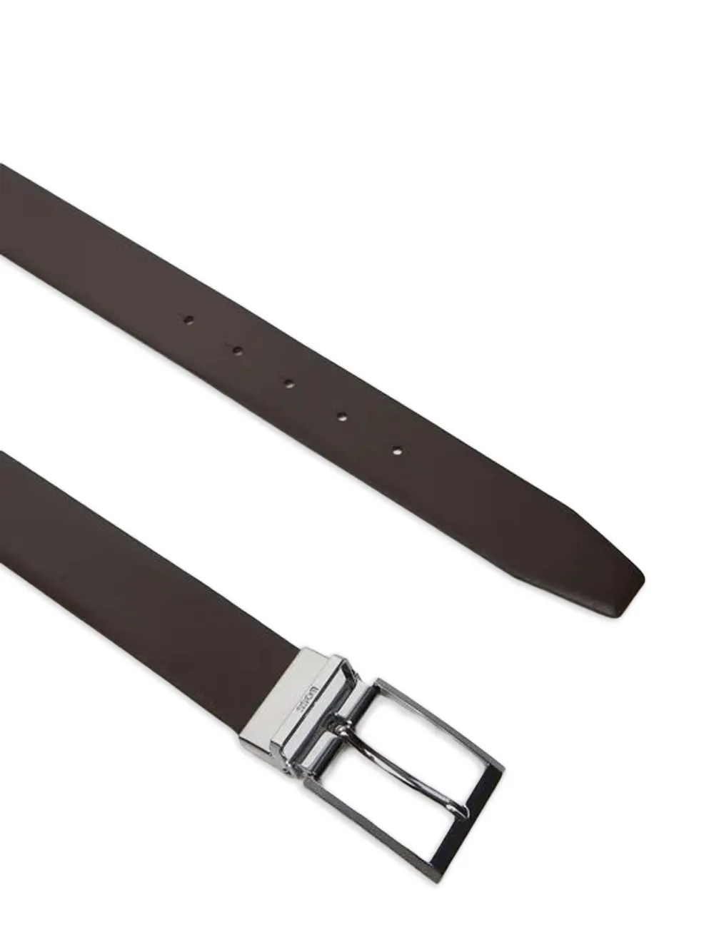 BOSS Omkeerbare leren riem Bruin