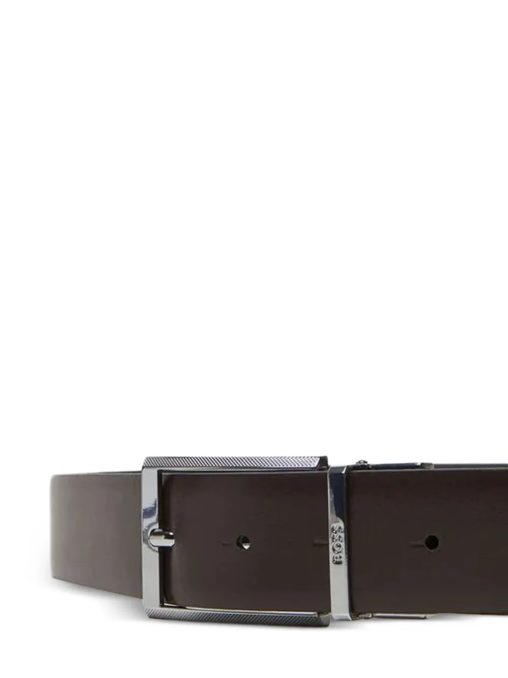 BOSS Omkeerbare leren riem Bruin