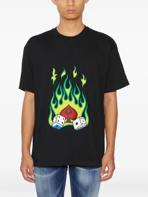 Just Don crew-neck graphic-print T-shirt